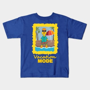 Funny Duck On Vacation Kids T-Shirt